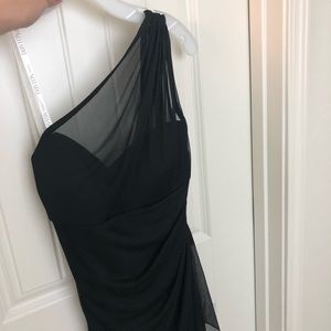 David’s bridal one shoulder off dress